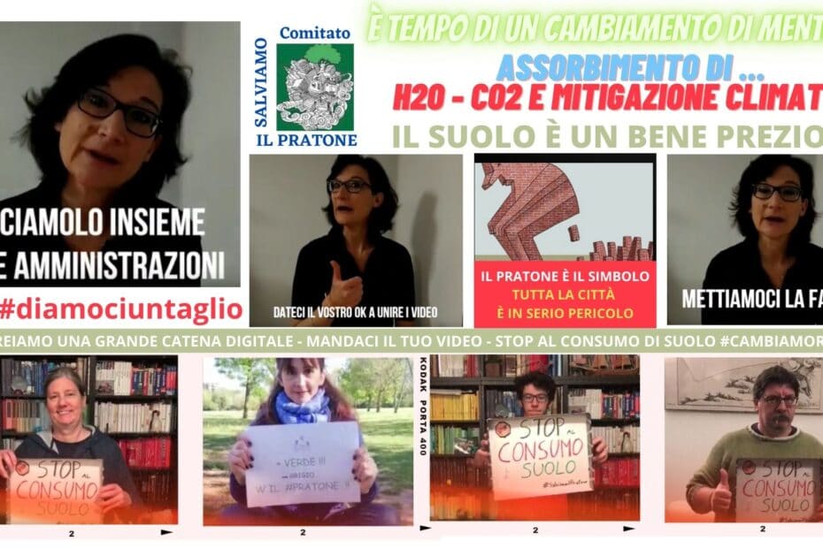 Comitato SalViamo Il Pratone - Video per creare una catena digitale di cittadini contrari al consumo di suolo e dire questo alla Ammistrazioni Comunali. E' tempo di cambiare, cambiamo rotta