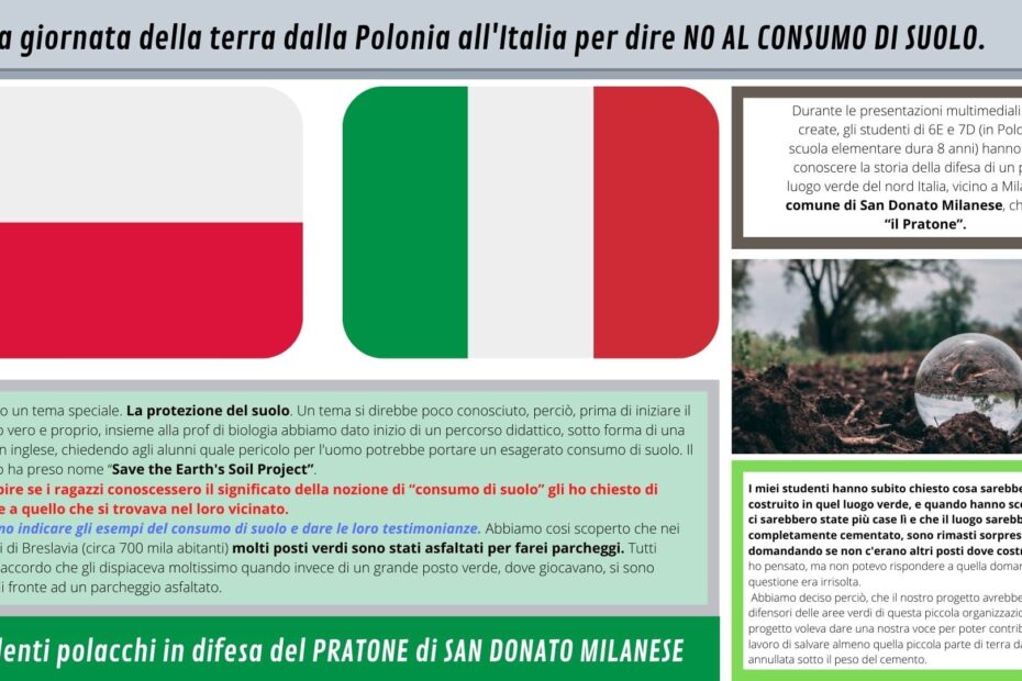 ITALIA POLONIA studenti in difesa del Pratone