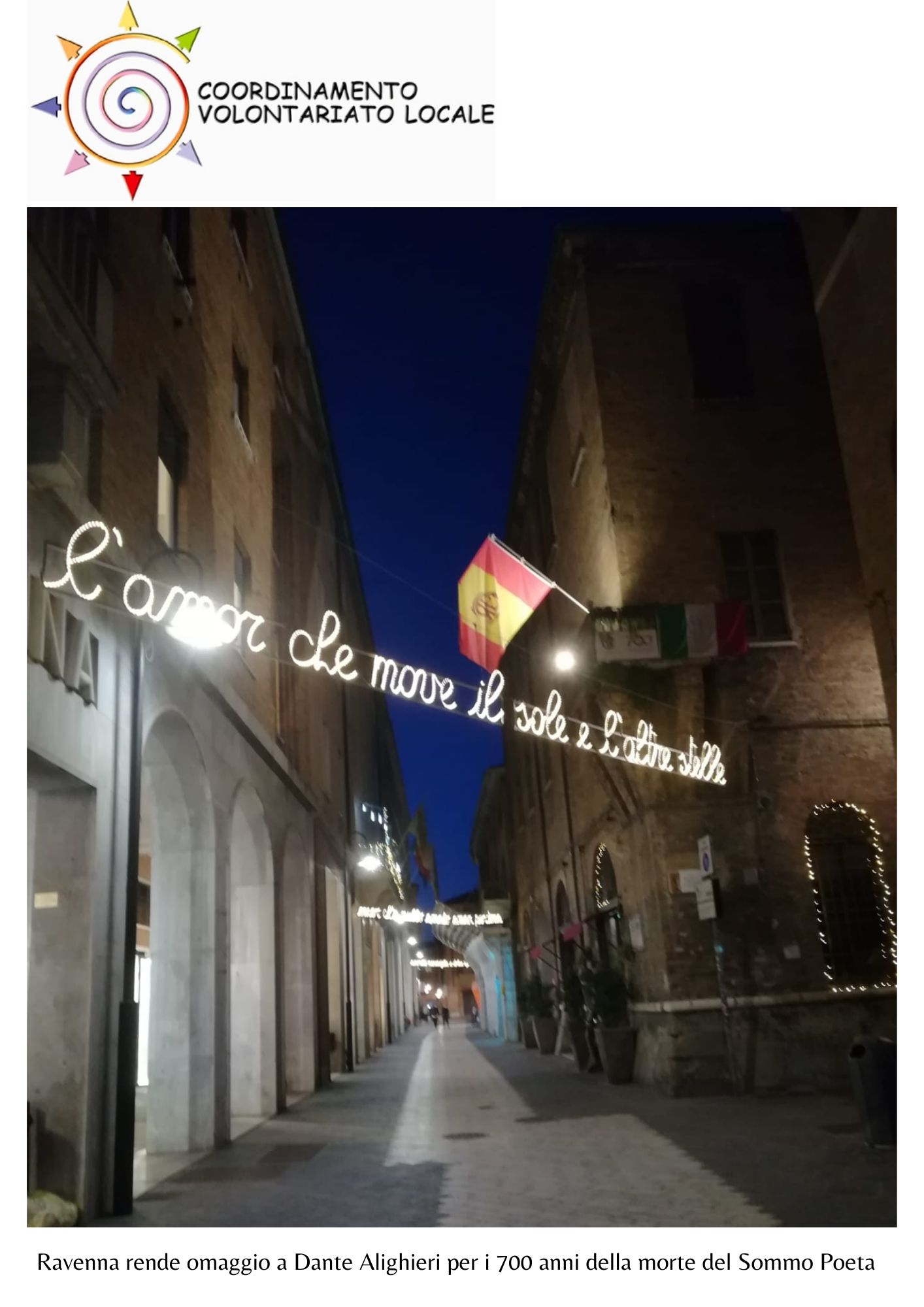 coordinamento volontariato locale_omaggioDante
