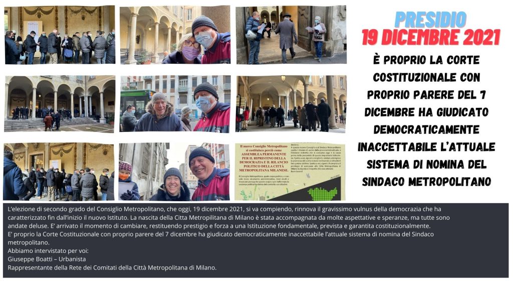 Corte Costituzionale: democraticamente inaccettabile l’attuale sistema di nomina del Sindaco metropolitano.