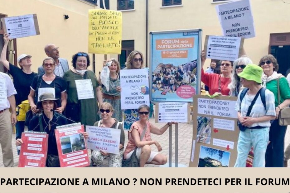 PARTECIPAZIONE A MILANO NON PRENTECI PER IL FORUM