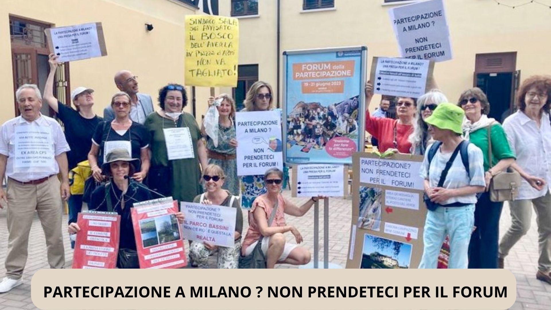 PARTECIPAZIONE A MILANO NON PRENTECI PER IL FORUM