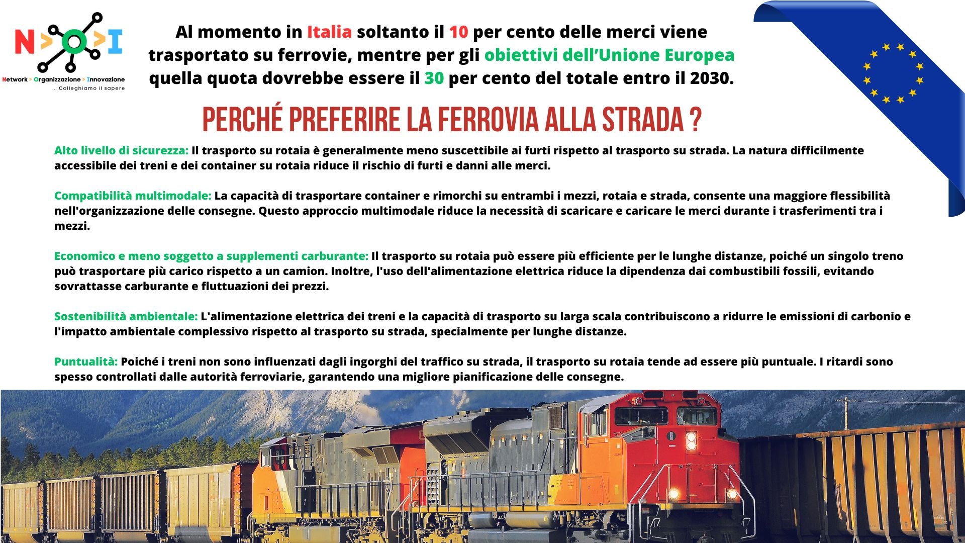 In Italia siamo solo al 10% del trasporto merci su ferrovia. Disattesi gli obiettivi europei