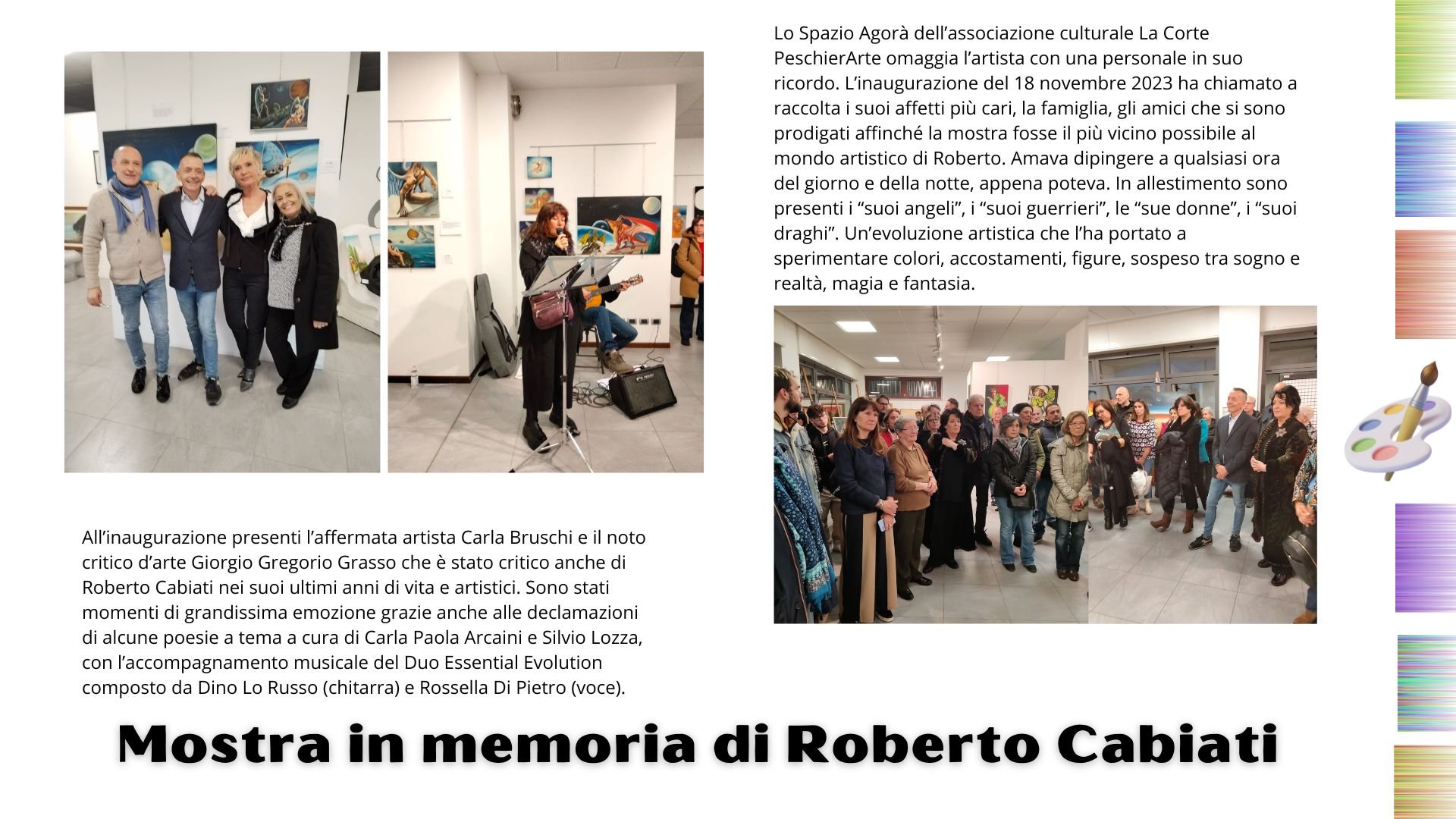 PeschierArte omaggia Roberto Cabiati