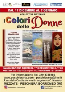I colori delle donne - mostra di quadri con musica e poesia a Mezzate il 17 Dicembre alle 17:00 inaugurazione