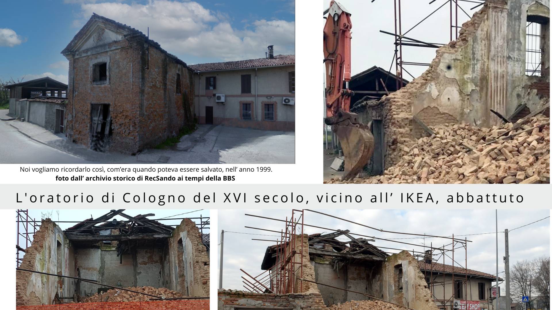 Oratorio Cologno XVI secolo - San Giuliano Milanese