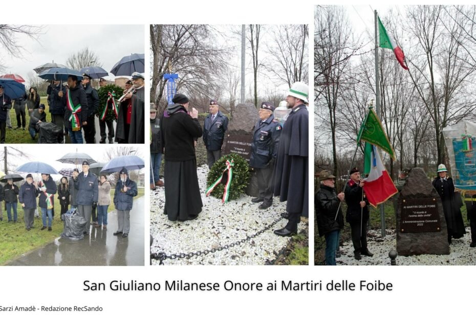 San Giuliano Milanese Onore ai Martiri delle Foibe - Febbraio 2024
