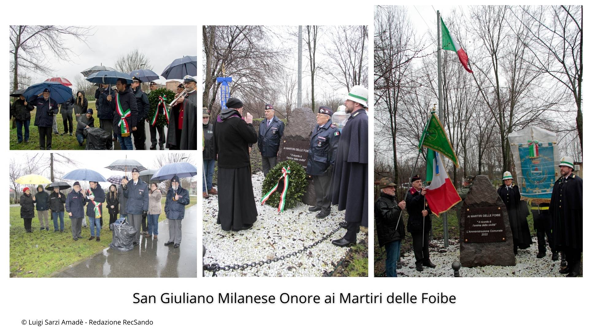 San Giuliano Milanese Onore ai Martiri delle Foibe - Febbraio 2024