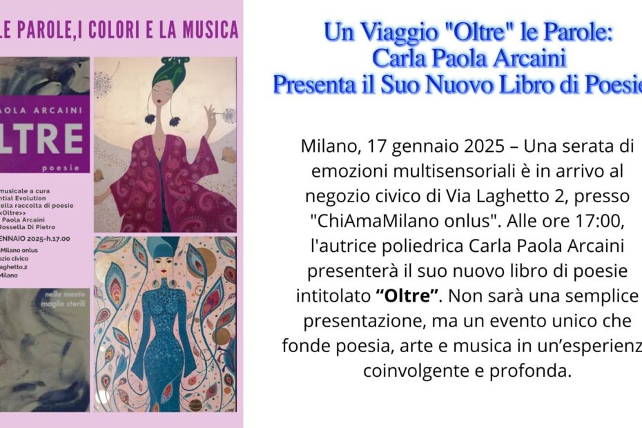 Carla Paola Arcaini - "Oltre" Reading Musicale