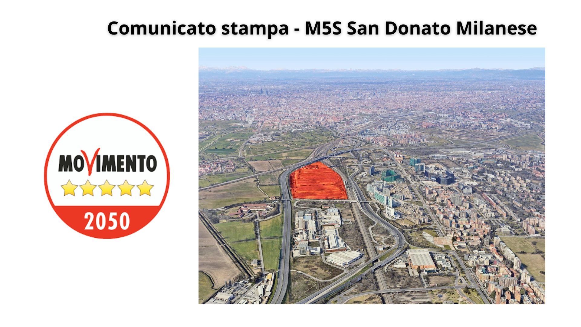 M5S San Donato Milanese - Sospensione Accordo di Programma AREA SAN FRANCESCO - STADIO MILAN - Comunicato Stampa