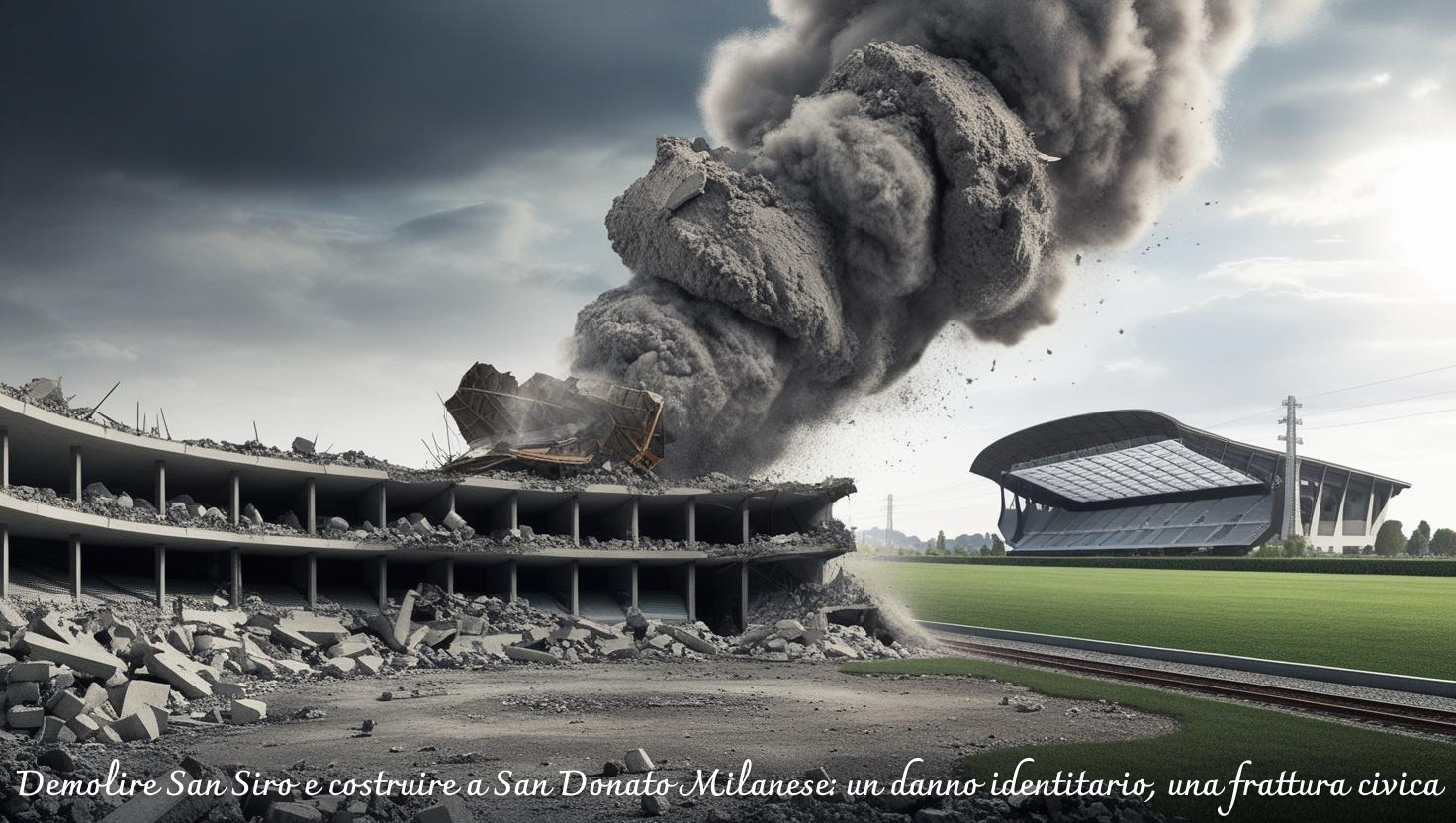 Demolire San Siro e costruire a San Donato Milanese un danno identitario, una frattura civica