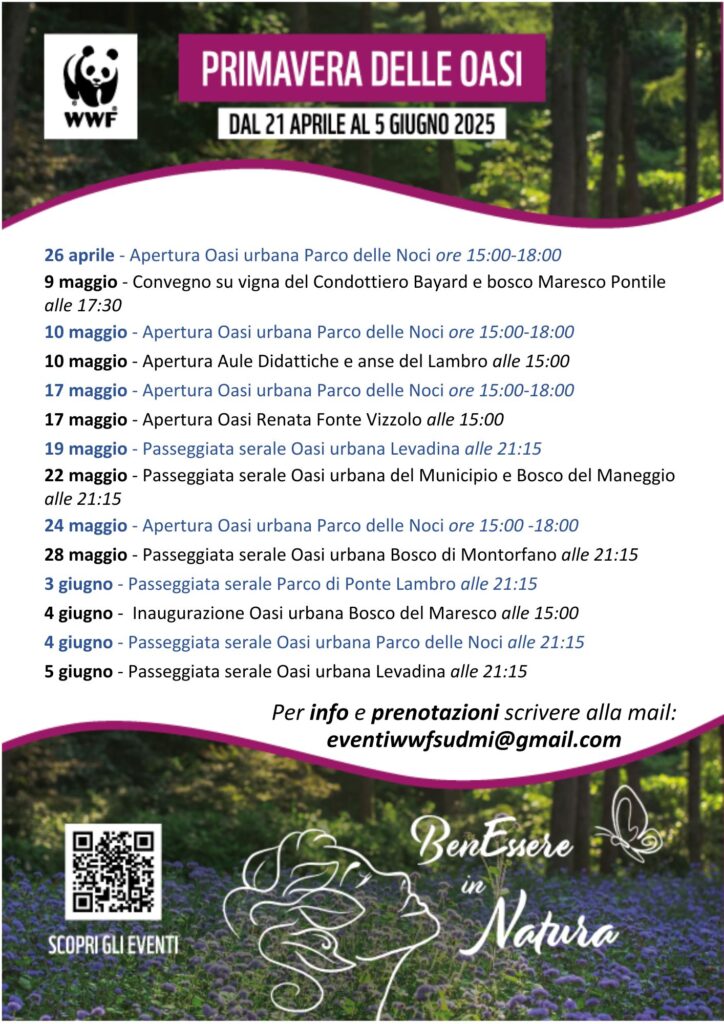WWF SUD MILANO, Primavere delle Oasi 2025
