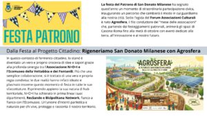 La festa del Patrono di San Donato Milanese ha segnato quest'anno un momento di straordinaria partecipazione civica, inaugurando un percorso che cambierà il modo in cui guardiamo alla nostra città